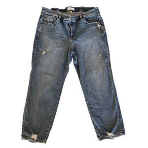 Lane Bryant Flex Magic Waistband Signature Mid-Rise Straight Cropped Jeans 20S